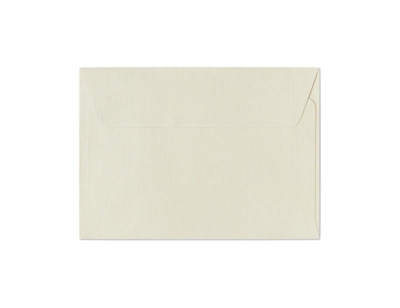Galeria Papieru Ozdobné obálky Holland - C6, 120 g/m2, struktura látky, slonová kost, 10 ks