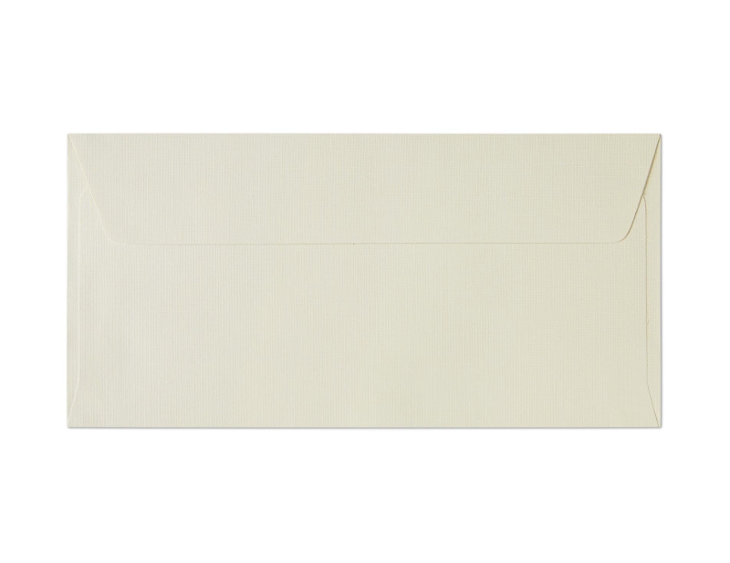 Galeria Papieru Ozdobné obálky Holland - DL, 120 g/m2, struktura látky, krémové, 10 ks