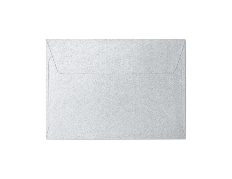 Galeria Papieru Ozdobné obálky Pearl - C6, 120 g/m2, stříbrné, 10 ks
