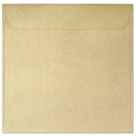 Galeria Papieru Ozdobné obálky Pearl - 14,5 x 14,5 cm, 120 g/m2, zlaté, 10 ks