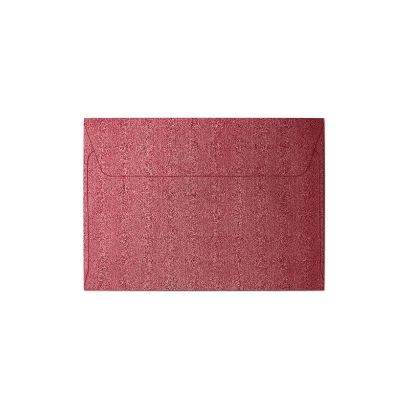 C6 obálky 10ks (120g/m2) perleťové červené
