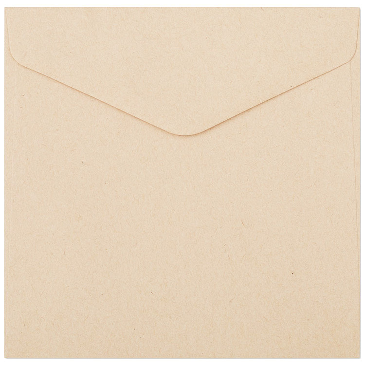 Galeria Papieru Ozdobné obálky Nature - 16 x 16 cm, 120 g/m2, světle béžové, 10 ks