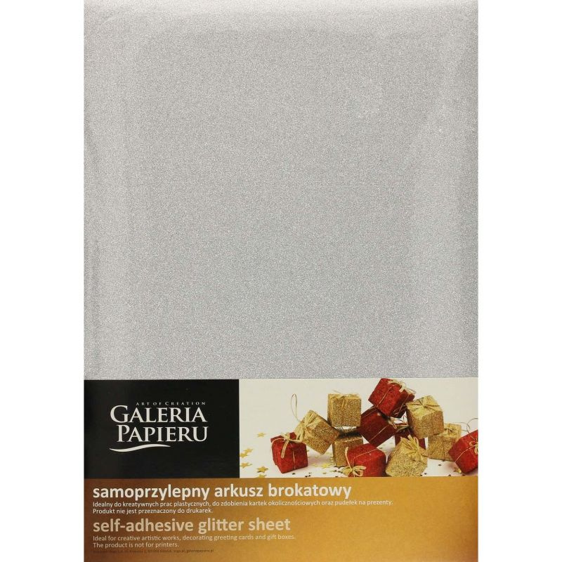 Třpytivá samolepicí fólie stříbrná, A4 Davona s.r.o.