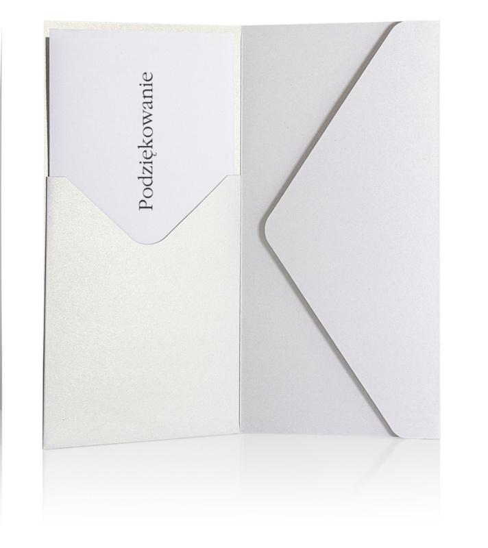 Galeria Papieru Ozdobné obálky Pearl - DL, s kapsou, 220 g/m2, bílé, 5 ks
