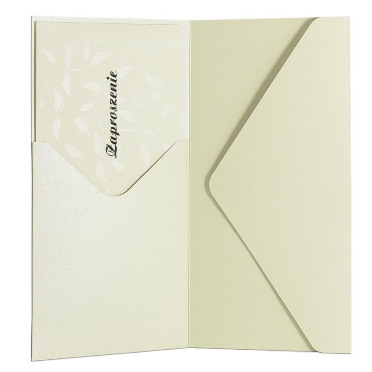 Galeria Papieru Ozdobné obálky Pearl - DL, s kapsou, 220 g/m2, slonová kost, 5 ks