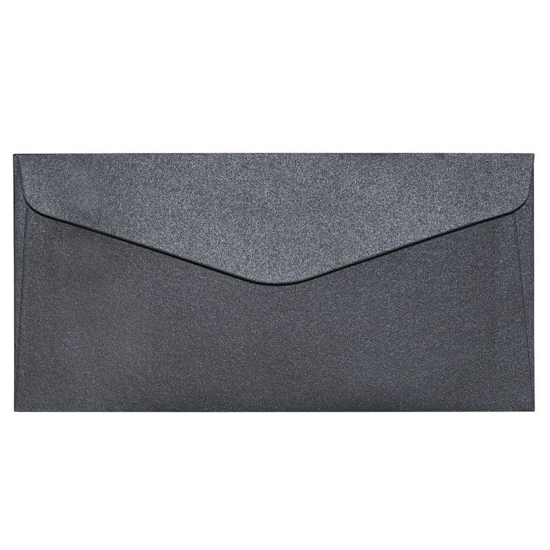 Galeria Papieru Ozdobné obálky Pearl - DL, 150 g/m2, černé, 10 ks