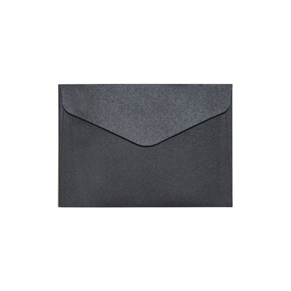 Galeria Papieru Ozdobné obálky Pearl - C6, 150 g/m2, černé, 10 ks