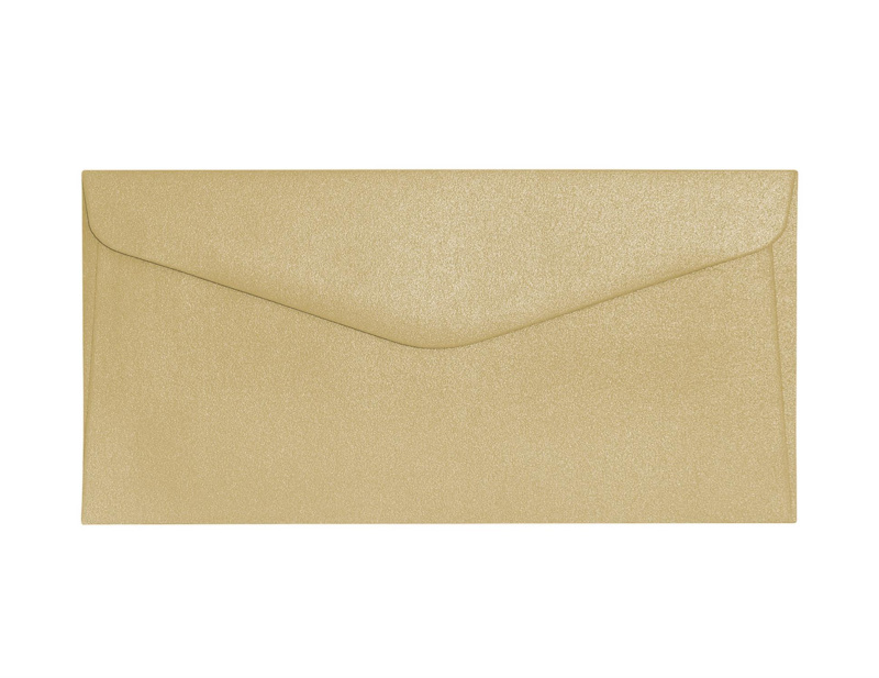Galeria Papieru Ozdobné obálky Pearl - DL, 150 g/m2, zlaté, 10 ks