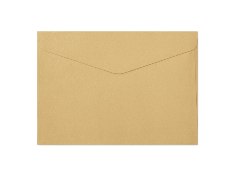 Galeria Papieru Ozdobné obálky Pearl - C5, 150 g/m2, zlaté, 10 ks