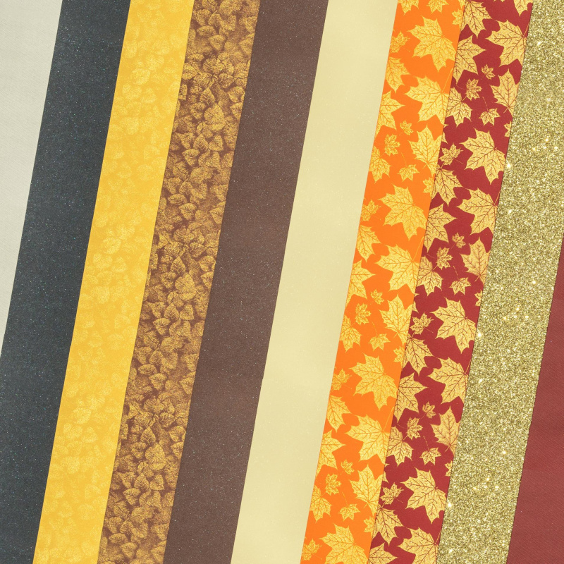 Galeria Papieru Ozdobný papír A4 Golden Leaves - 220-250 g/m2, mix zlatých vzorů, 10 ks