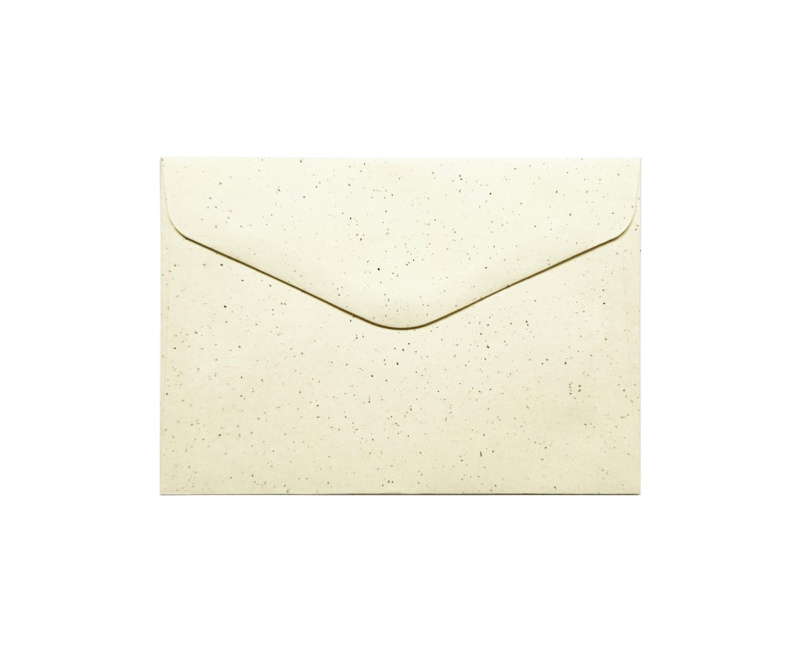 Galeria Papieru Ozdobné obálky Pepper - C6, 120 g/m2, slonová kost, kropenatý vzor, 10 ks