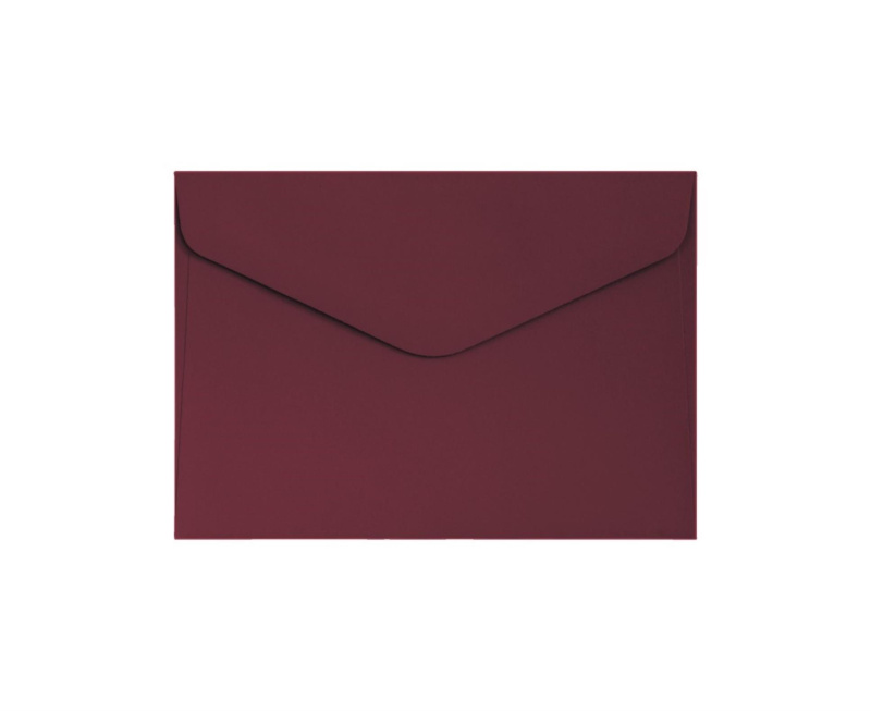 Galeria Papieru Ozdobné obálky - C6, 120 g/m2, hladké, vínové, 10 ks