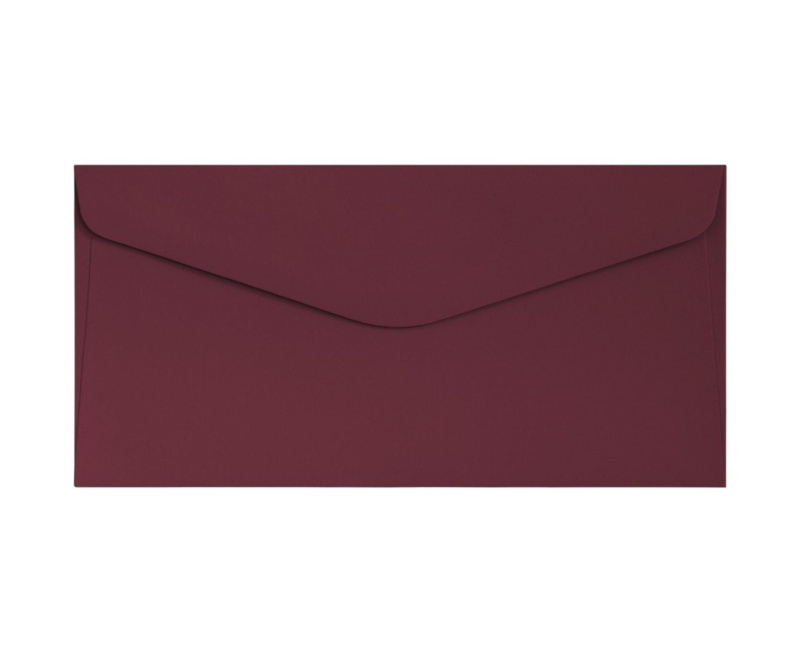 Galeria Papieru Ozdobné obálky - DL, 120 g/m2, hladké, vínové, 10 ks