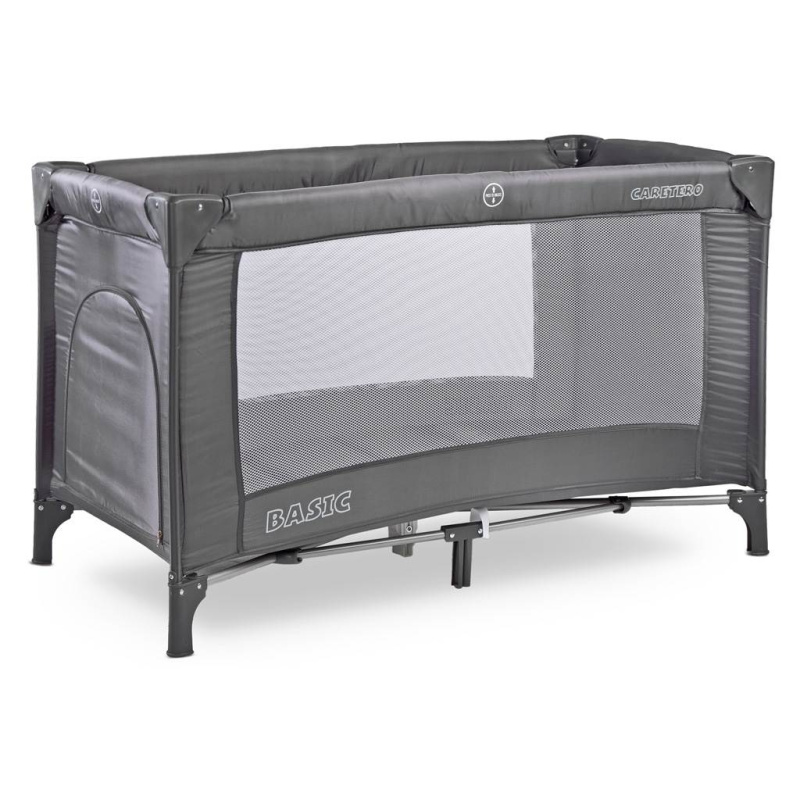 Caretero Cestovní postýlky Basic - grafit