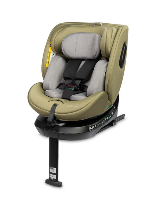 Caretero Autosedačka s isofixem BOSCO I-Size, 40-150cm, olivová