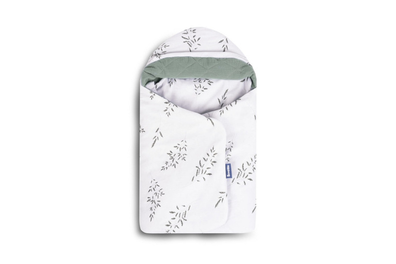 SENSILLO Zavinovačka 2v1 do autosedačky, kočárku, mušelín, bavlna, Louka, zelená