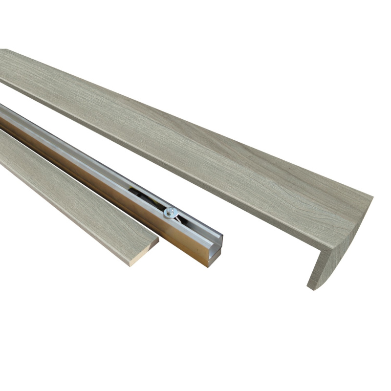 Voster Jednodílný nástěnný posuvný systém, dub skandinávský, 200 cm