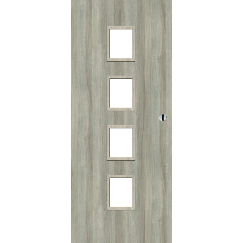 Voster Posuvné dveře ARUBA 4/4, lakované, dub skandinávský, PVC madlo, 80 L