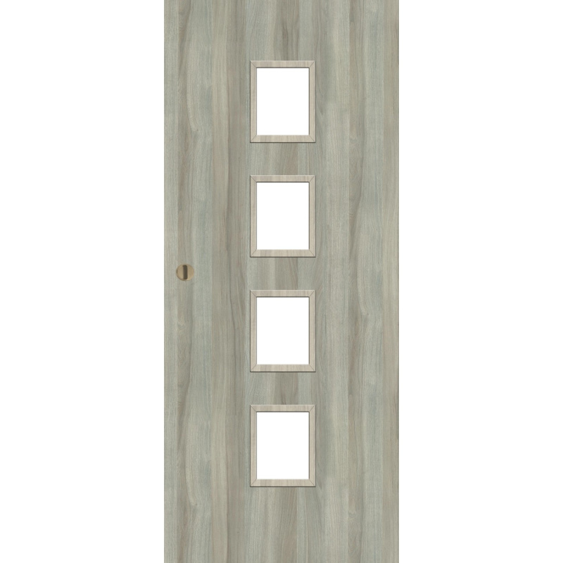 Voster Posuvné dveře ARUBA 4/4, lakované, dub skandinávský, PVC madlo, 90 P