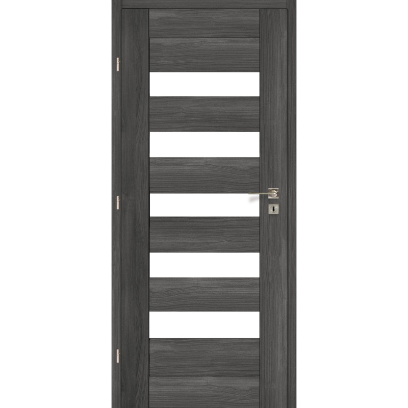 Voster Rámové falcové interiérové dveře BERGAMO 10, 3D fólie, antracit, 70 L