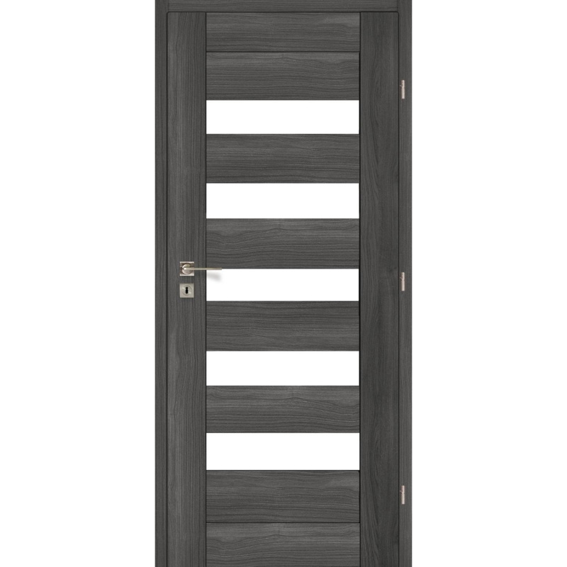 Voster Rámové falcové interiérové dveře BERGAMO 10, 3D fólie, antracit, 70 P
