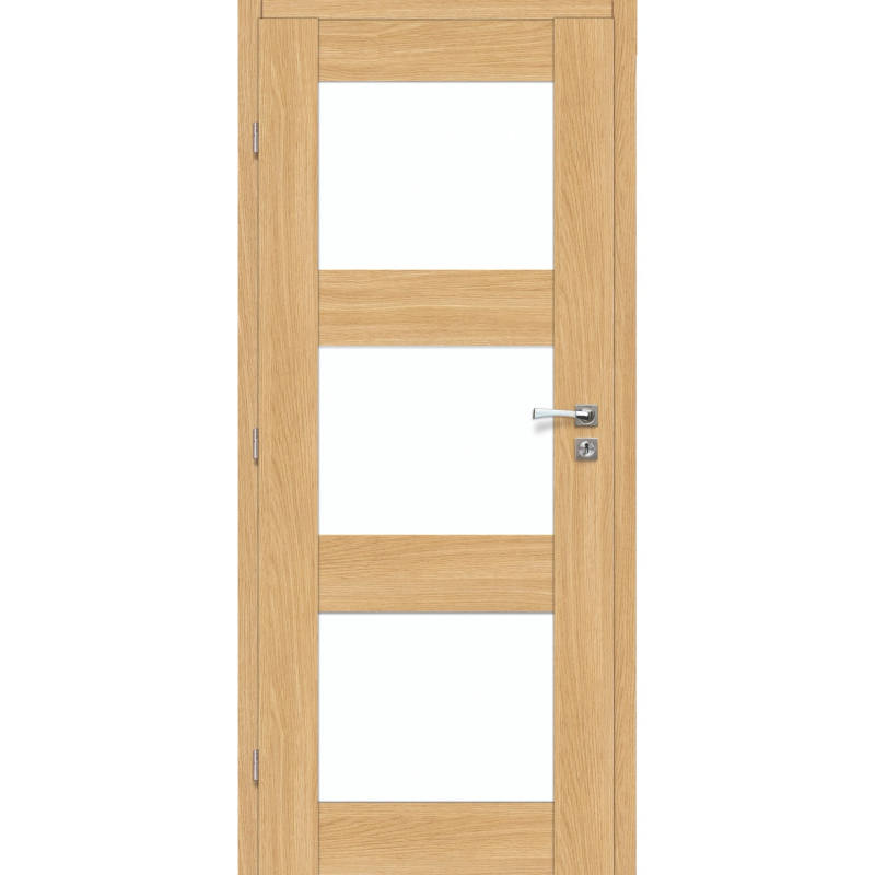 Voster Rámové falcové interiérové dveře LUGO 10, CPL fólie, dub pískový, 80 L