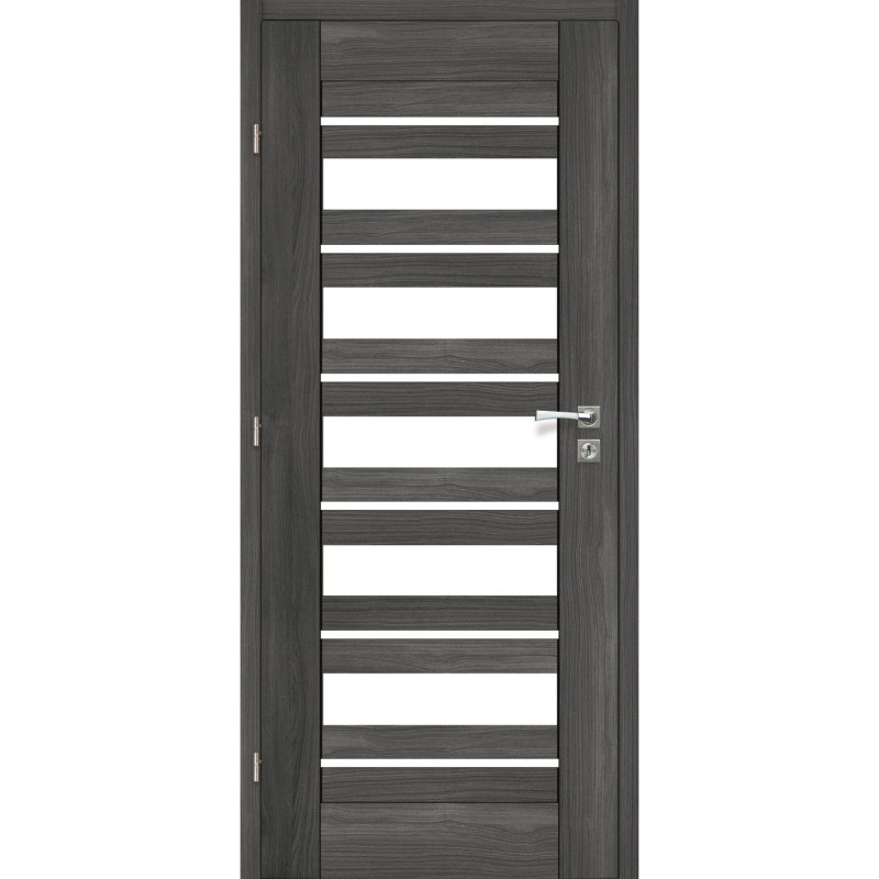 Voster Rámové falcové interiérové dveře TOLEDO 10, 3D fólie, antracit, 80 P