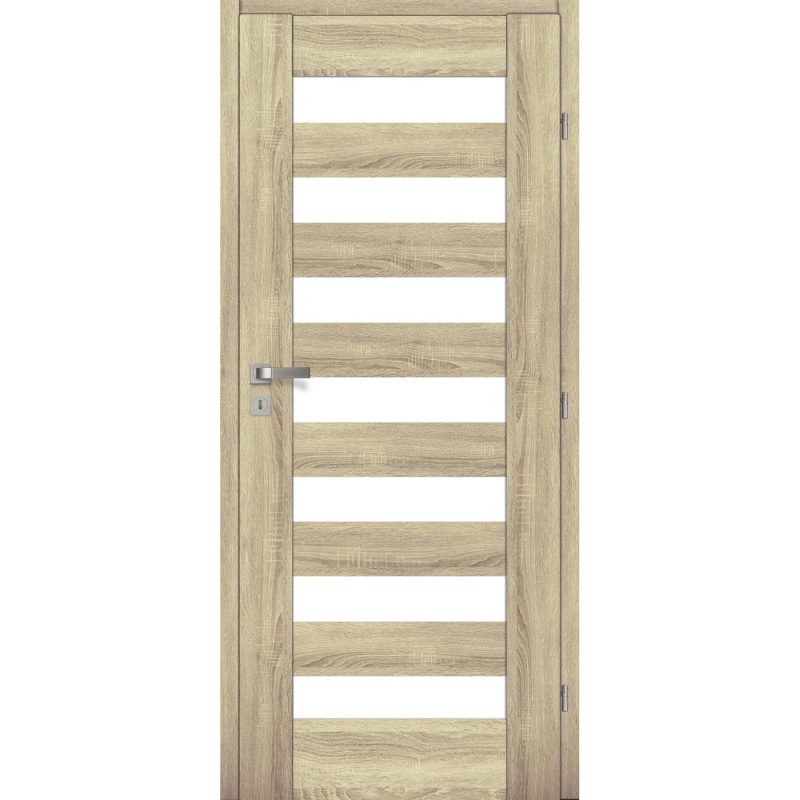 Voster Rámové falcové interiérové dveře BRANDY 10, 3D fólie, dub Sonoma, 80 P
