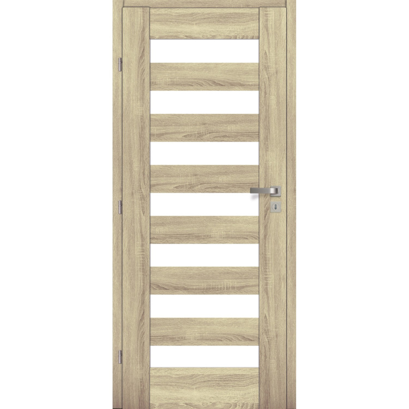 Voster Rámové falcové interiérové dveře BRANDY 10, 3D fólie, dub Sonoma, 60 L