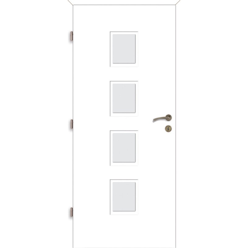 Voster Falcové interiérové dveře ARUBA 4/4, fólie Finish, bílá, 60 L