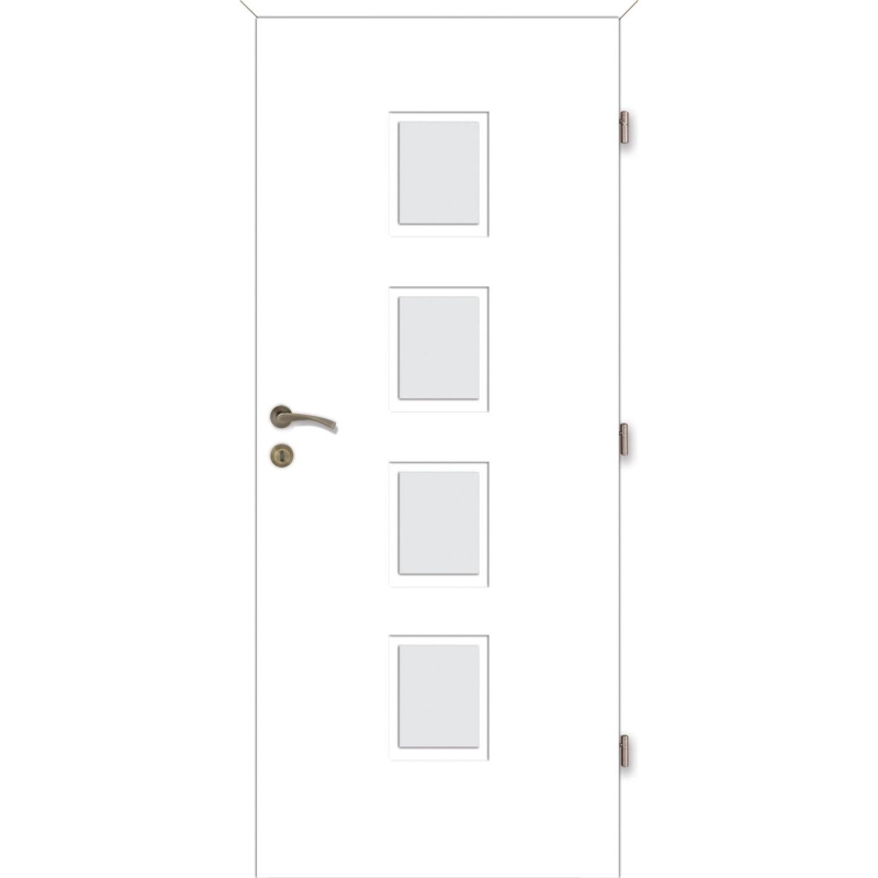 Voster Falcové interiérové dveře ARUBA 4/4, fólie Finish, bílá, 60 P