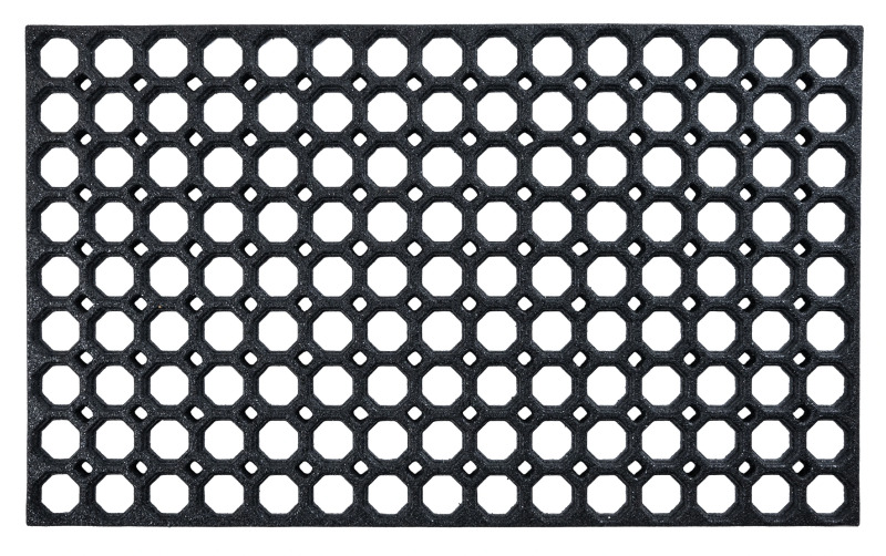 Multy home Gumová rohožka HONEY COMB 40 x 60 cm, černá 4016.91.00