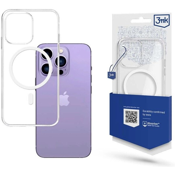 3mk MagCase kryt Apple iPhone 14 Pro, čirý