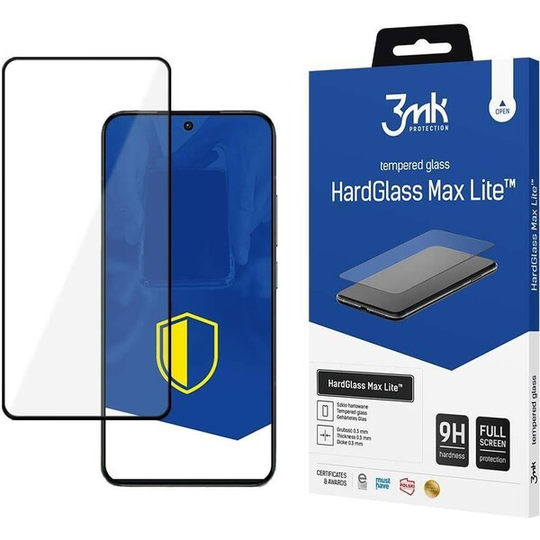 3mk HardGlass Max Lite tvrzené sklo Samsung Galaxy S23+ černé