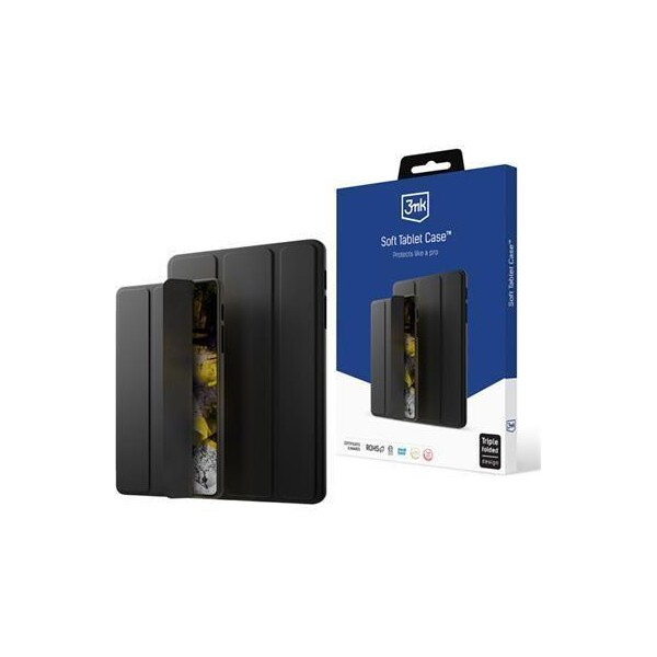 3mk Soft Tablet Case flipové pouzdro Samsung Galaxy Tab S9+ černé