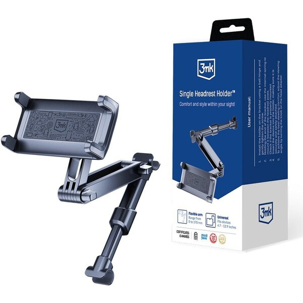 3mk Single Headrest Holder držák do auta na opěrku hlavy