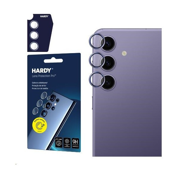 3mk Hardy Lens Protection Pro skla na fotoaparát Samsung Galaxy S24+ fialová
