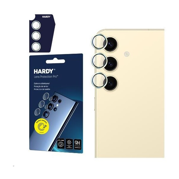 3mk Hardy Lens Protection Pro skla na fotoaparát Samsung Galaxy S24+ žlutá