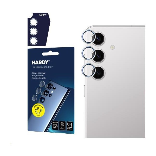 3mk Hardy Lens Protection Pro skla na fotoaparát Samsung Galaxy S24+ šedá