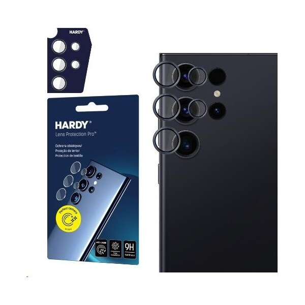 3mk Hardy Lens Protection Pro skla na fotoaparát Samsung Galaxy S24 Ultra černá