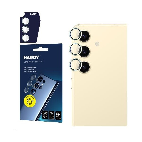 3mk Hardy Lens Protection Pro skla na fotoaparát Samsung Galaxy S24 žlutá