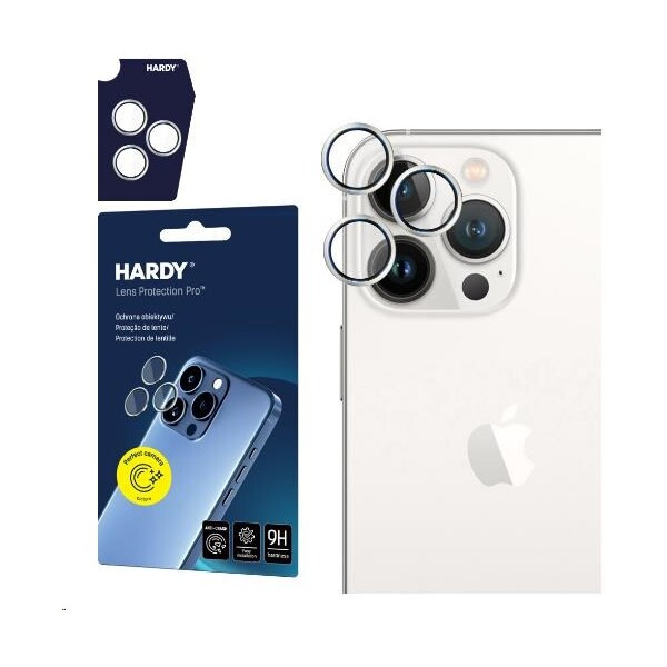 3mk Hardy Lens Protection Pro skla na fotoaparát Apple iPhone 15 Pro Max bílá