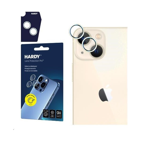 3mk Hardy Lens Protection Pro skla na fotoaparát Apple iPhone 15/15 Plus žlutá