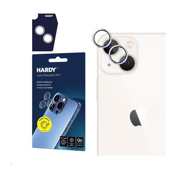 3mk Hardy Lens Protection Pro skla na fotoaparát Apple iPhone 15/15 Plus stříbrná