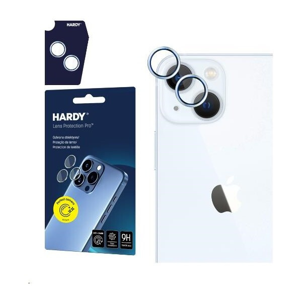 3mk Hardy Lens Protection Pro skla na fotoaparát Apple iPhone 15/15 Plus modrá