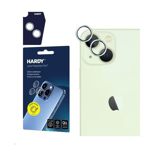 3mk Hardy Lens Protection Pro skla na fotoaparát Apple iPhone 15/15 Plus zelená