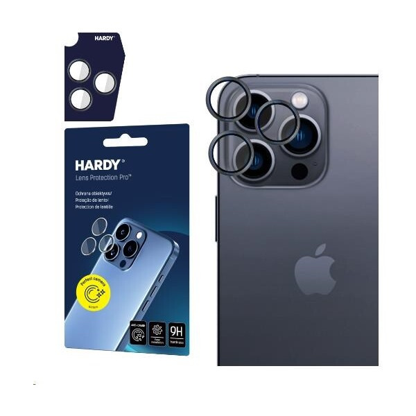 3mk Hardy Lens Protection Pro skla na fotoaparát Apple iPhone 14 Pro/14 Pro Max grafitová