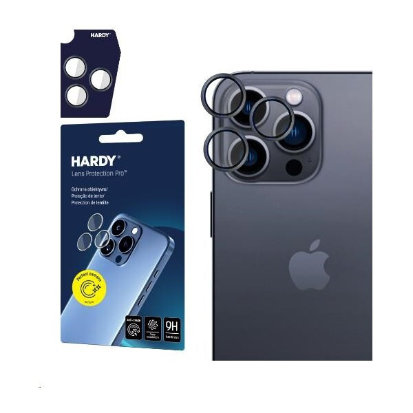 3mk Hardy Lens Protection Pro skla na fotoaparát Apple iPhone 13 Pro/13 Pro Max grafitově šedá