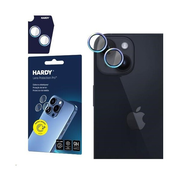 3mk Hardy Lens Protection Pro skla na fotoaparát Apple iPhone 15/15 Plus duhová