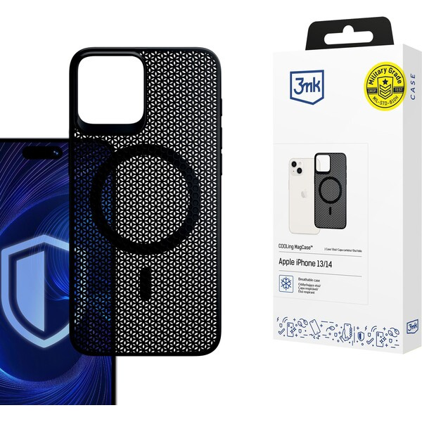 3mk ochranný kryt COOLing MagCase pro Apple iPhone 13 / iPhone 14 Černá